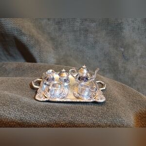 Silver Miniature Tea Set